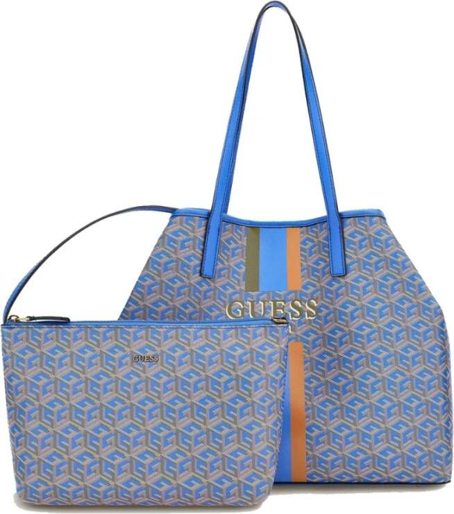 Guess Tote Bags Blauw Dames