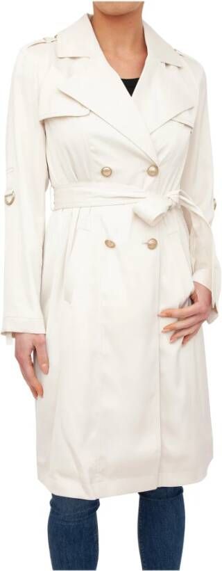 Guess Trench Coats White Dames