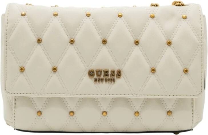 Guess Convertible Crossbody Flap Tas White Dames