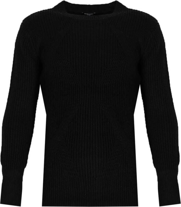 Guess Trui met Ronde Hals Black Heren