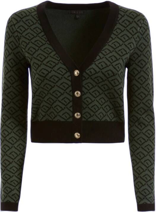 Guess Stijlvolle Cardigan voor Vrouwen Green Dames