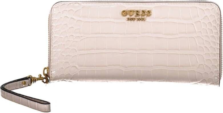 Guess Roze Portemonnee met Meerdere Compartimenten en Ritssluiting Pink Dames