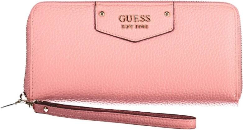 Guess Chique Roze Portemonnee met Contrastdetails Pink Dames