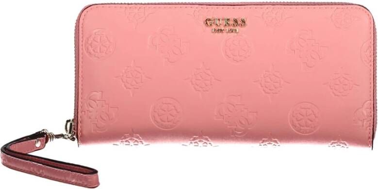 Guess Stijlvolle Roze Portemonnee met Contrastdetails Pink Dames