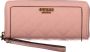 Guess Elegante Roze Portemonnee met Contrasterende Rits en Logo Pink Dames - Thumbnail 2