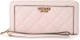 Guess Elegante Roze Portemonnee met Contrasterende Rits en Logo Pink Dames - Thumbnail 1