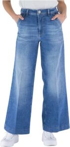 Guess Wide Jeans Blauw Dames