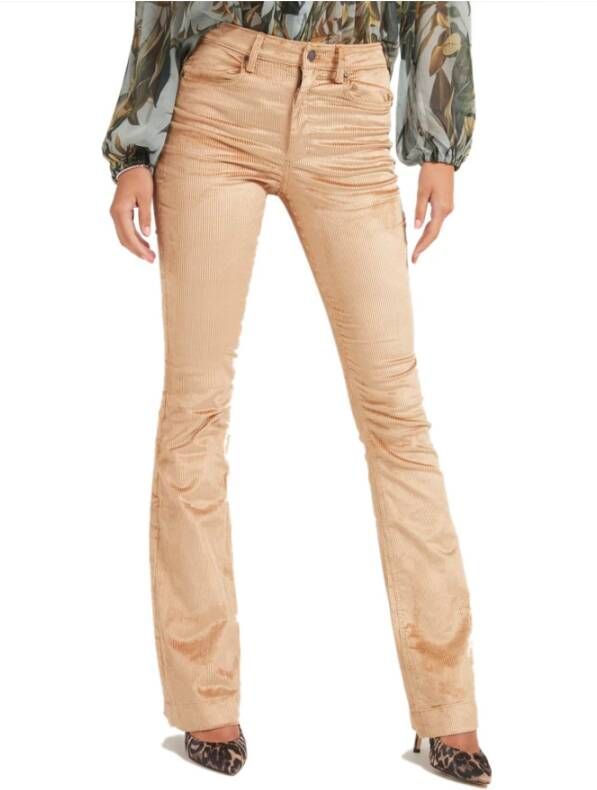 Guess Wijde broek Beige Dames
