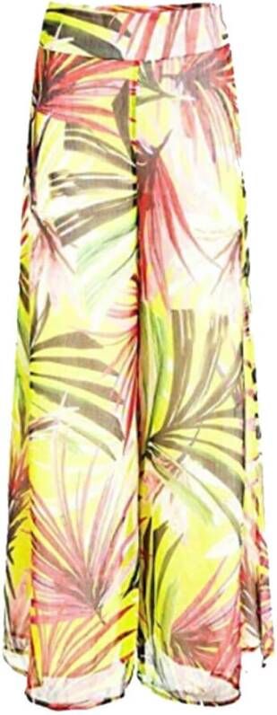 Guess Wijde broek Geel Dames