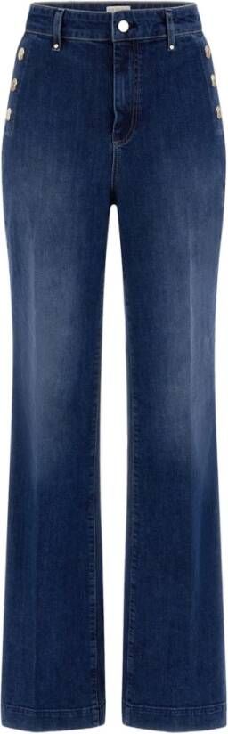 Guess Wijde broekspijp jeans voor vrouwen Blauw Dames