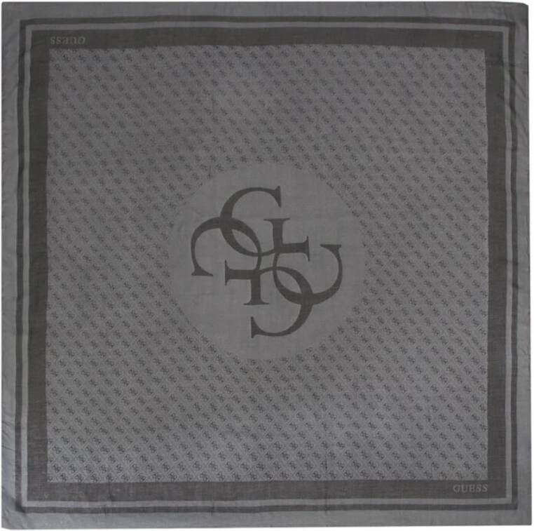 Guess Grijze Sjaal met 4G Logo voor Dames Grijs Dames