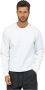 Guess Witte Crewneck Sweater met Logo Patch White Heren - Thumbnail 2