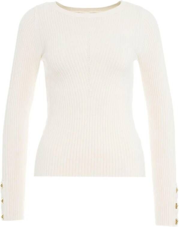Guess Witte Gebreide Kleding voor Vrouwen Aw23 White Dames