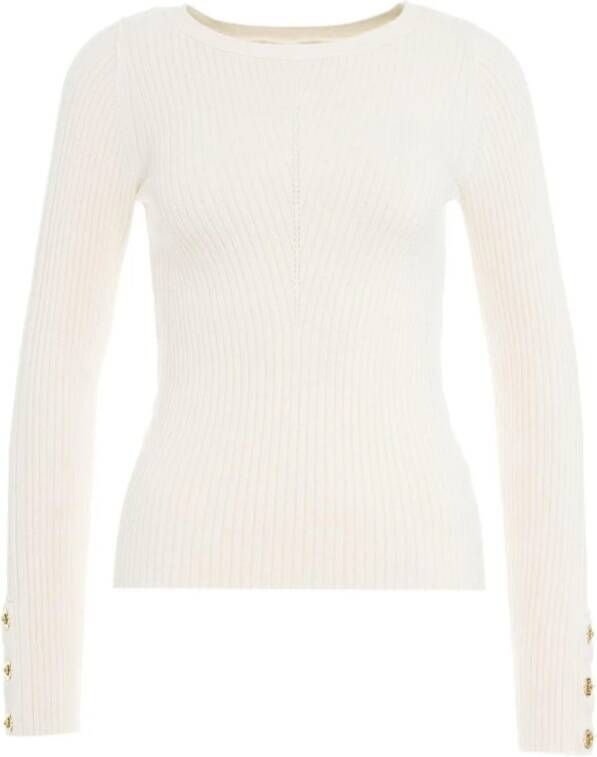 Guess Witte Gebreide Kleding voor Vrouwen Aw23 White Dames