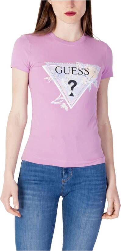 Guess Women's T-shirt Roze Dames