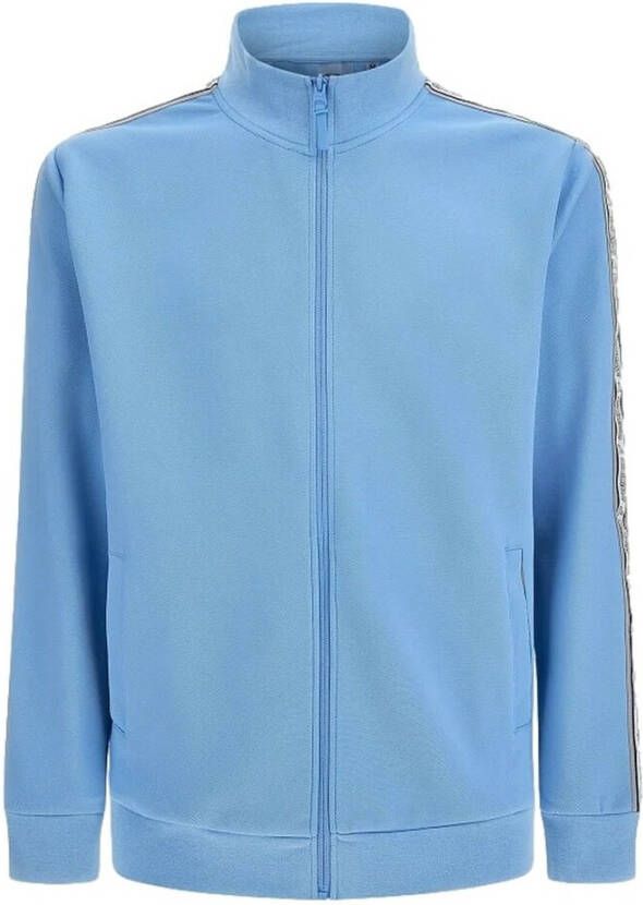 Guess Darrel Track Jacket Hoodie Blue Heren