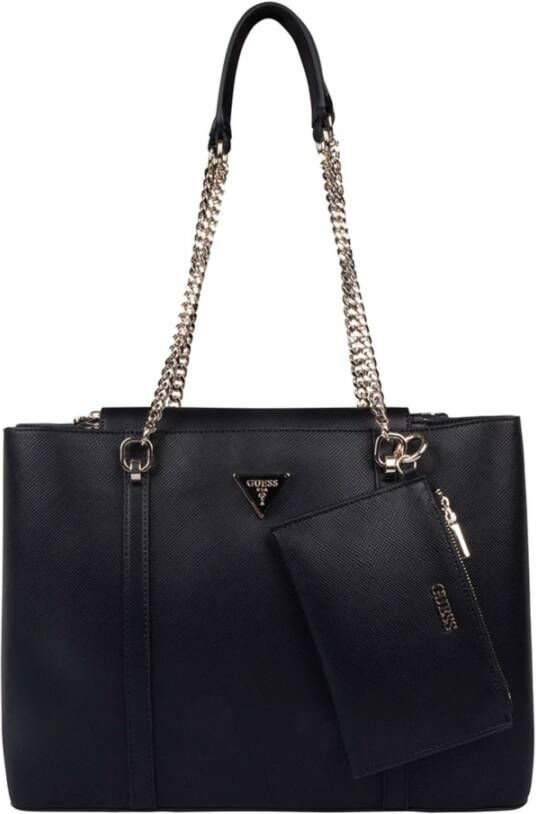 Guess Zwarte Eco Craig Girlfriend Handtas Schoudertas Zwart Dames