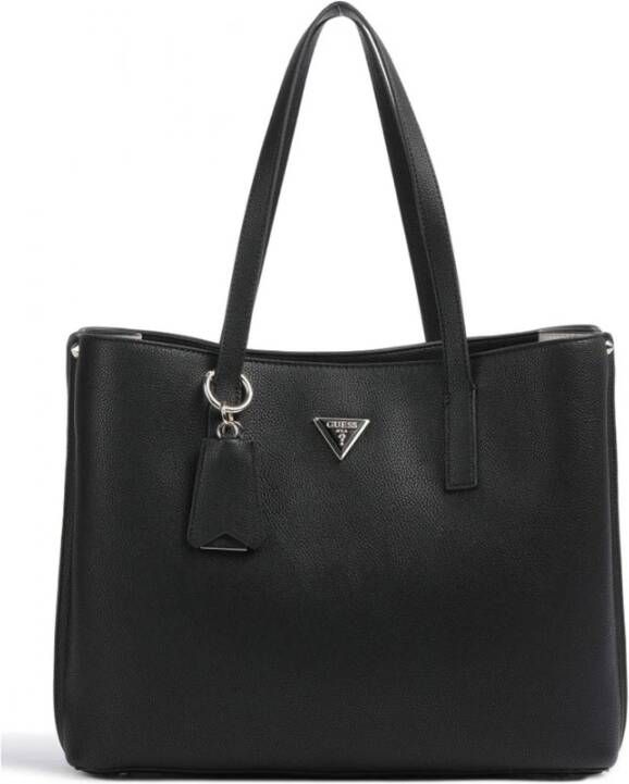 Guess Zwarte PU Leren Shopper Tas met Metalen Logo Black Dames - Foto 4
