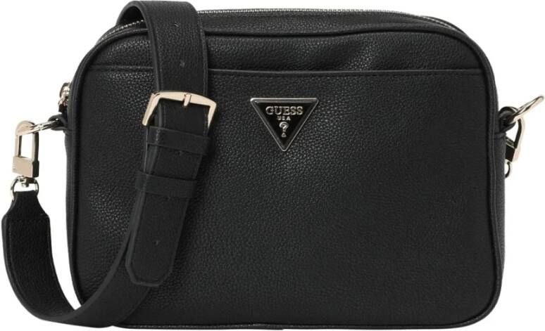 Guess Zwarte Meridian Handtas Schoudertas Zwart Dames