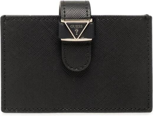 Guess Zwarte portemonnee met 5 kaartsleuven Zwart Dames