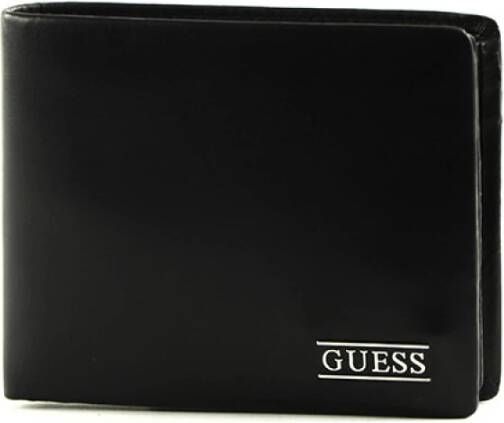 Guess Zwarte portemonnee met meerdere comparti ten Zwart