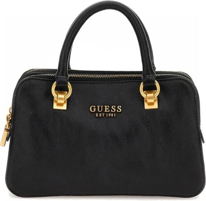 Guess Zwarte Schoudertas met Verstelbare Band en Interne Zak Zwart Dames