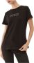 Guess Zwarte Katoenen T-shirt met Korte Mouwen en Strass Details Black Dames - Thumbnail 1