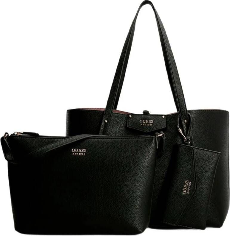 Guess Eco Brenton Tote Herfst Winter Collectie Black Dames - Foto 2