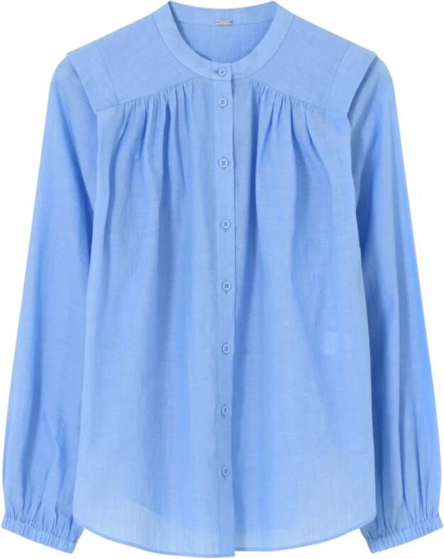 Gustav Shirt Skjorter 50600 7482 4048-Chambre Blue Dames