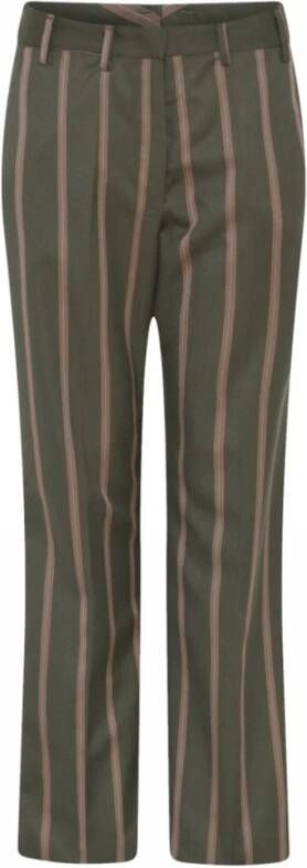 Gustav Straight Trousers Groen Dames