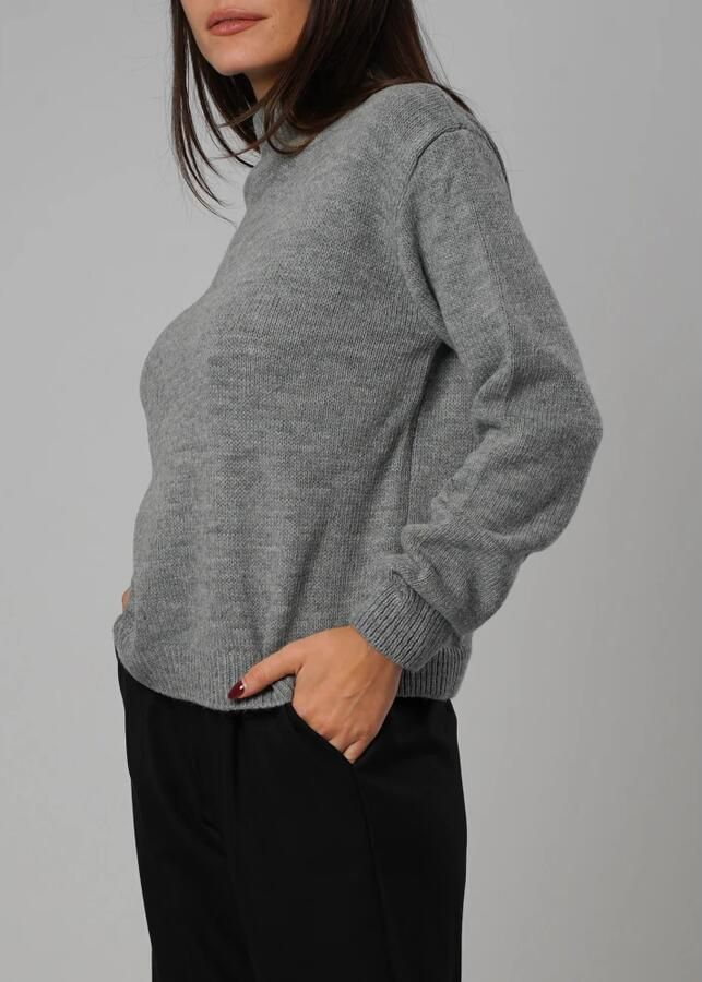 H2O Hoge hals wollen trui Gray Dames - Foto 2