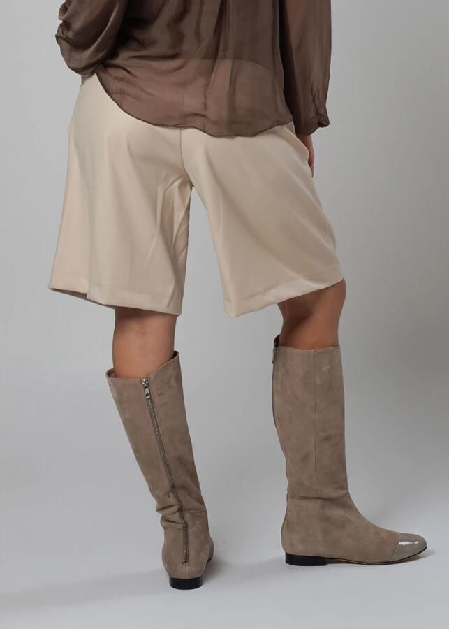H2O Hoog getailleerde veelzijdige Bermuda in stof Beige Dames - Foto 3