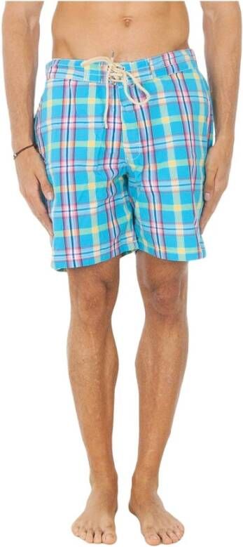 Hackett Turquoise Bermuda Zwembroek Blue Heren