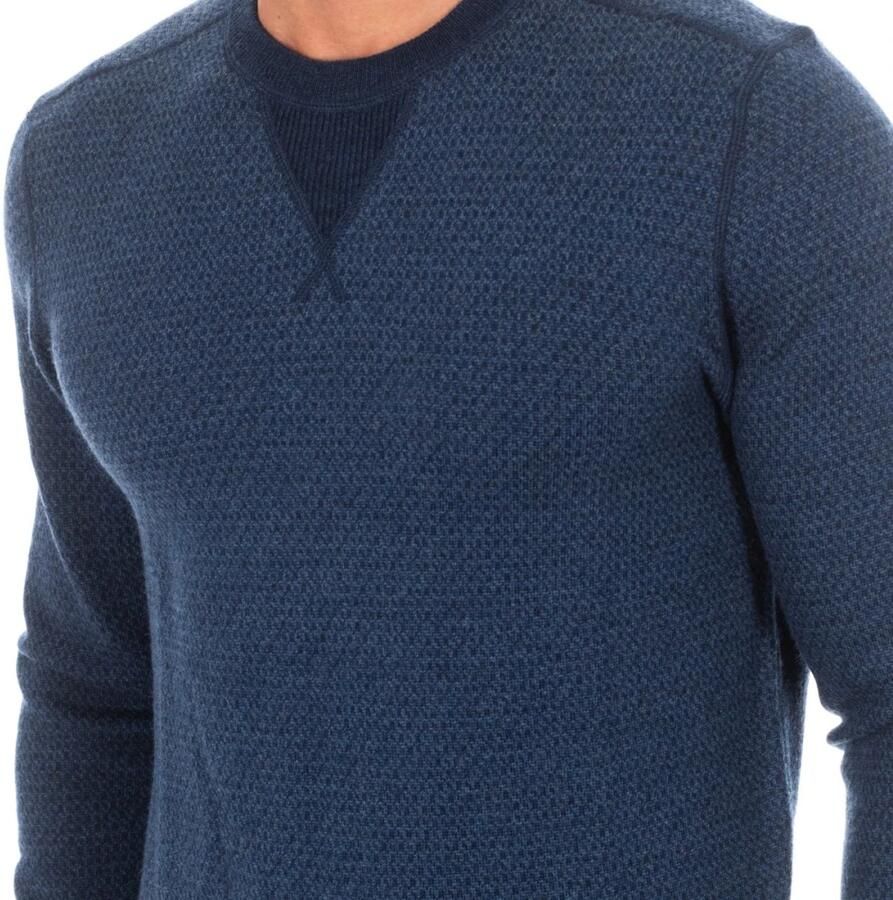 Hackett Grijze Jersey met Lange Mouwen en Ronde Hals Blue Heren