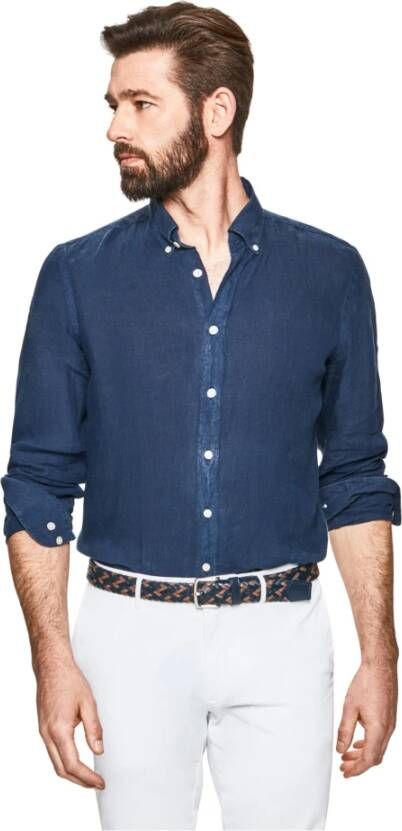 Hackett Oxford -Overhemd Blauw Heren