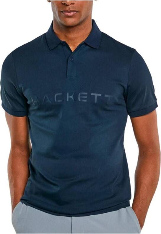 Hackett Polo Shirts Blauw Heren