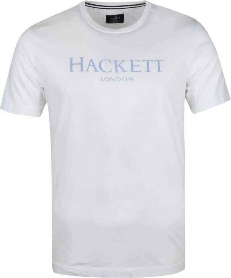 Hackett T-shirt logo Wit Heren