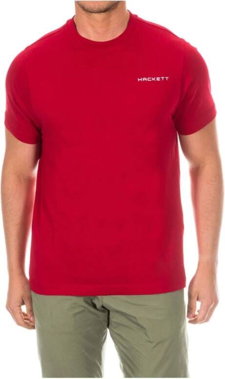 Hackett Rode T-shirt met korte mouwen White Heren