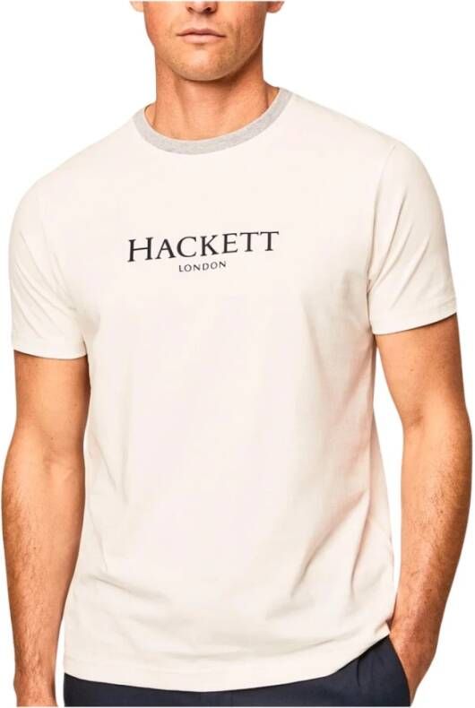 Hackett T-Shirts Wit Heren