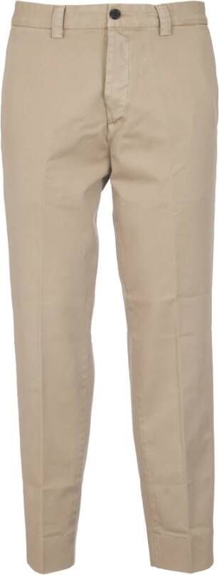 Haikure Cropped Trousers Beige Heren