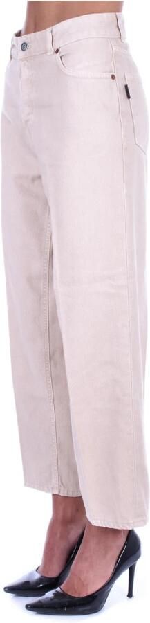 Haikure Beige Broek met Knoop en Rits Beige Dames - Foto 5