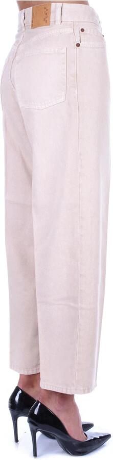 Haikure Beige Broek met Knoop en Rits Beige Dames - Foto 4