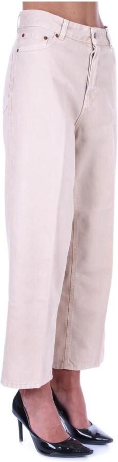 Haikure Beige Broek met Knoop en Rits Beige Dames - Foto 2