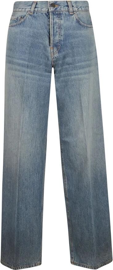 Haikure Bethany Oil Blue Straight Jeans Blue Dames