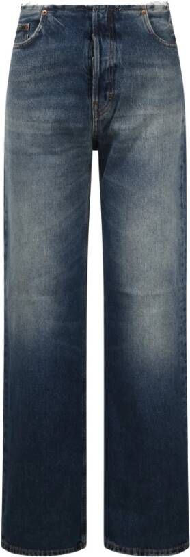 Haikure Intense Blue Wide Leg Jeans Blauw Dames