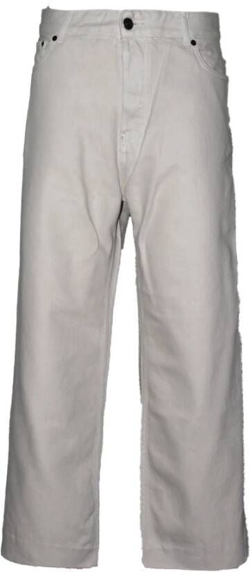 Haikure Denim Jeans met riemlussen White Dames