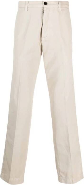 Haikure Straight Trousers Beige Heren