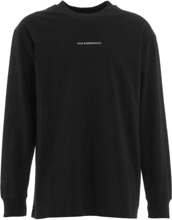 Han Kjøbenhavn Zwarte T-shirts & Polos voor Heren Zwart Heren
