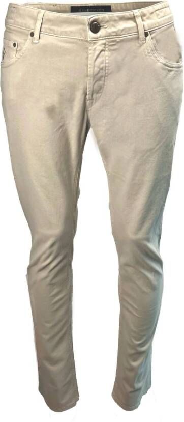 Hand Picked Slim-fit broek Beige Heren