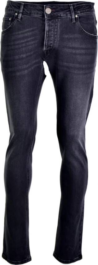 Hand Picked Slim-fit jeans Zwart Heren